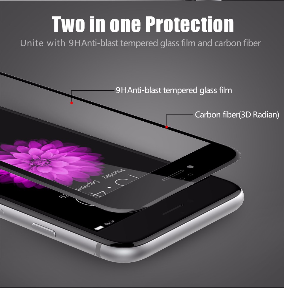 Bakeey-3D-Soft-Edge-Carbon-Fiber-Tempered-Glass-Screen-Protector-For-iPhone-8-Plus-1218627-3